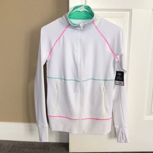 Womens FILA SPORT TRU-DRY zippered athletic jacket